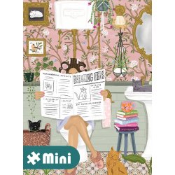 5 Minutes' Peace af The Bright Agency - Sally Wilson med en kvinde der l�ser avis p� toilettet. 
