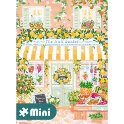 The Fruit Basket af Simply Katy et julemotiv med butiksfacaden til en frugthandler og frugttr�er med masser citroner. 