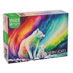 Yazz puslespil med 1000 brikker. Motiv: Northern Lights