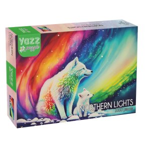 Yazz puslespil med 1000 brikker. Motiv: Northern Lights