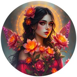 Round Puzzle - Mysterious Beauty - 501 brikker
