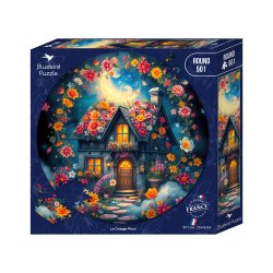 Round Puzzle - Le Cottage Fleuri - 501 brikker