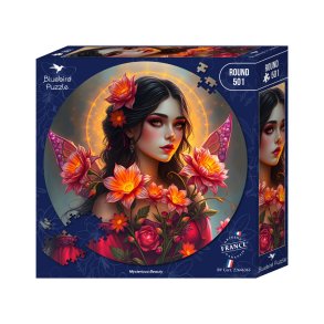 Round Puzzle - Mysterious Beauty - 501 brikker