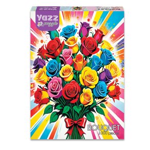 Yazz puslespil med 1000 brikker. Motiv: Bouquet.