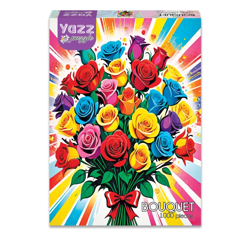 Yazz puslespil med 1000 brikker. Motiv: Bouquet.