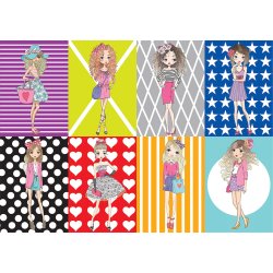 Fashion Girls med otte forskellige t�jmodeller.