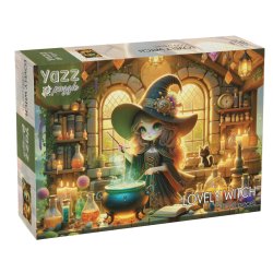 Yazz puslespil med 1000 brikker. Motiv: Lovely Witch.