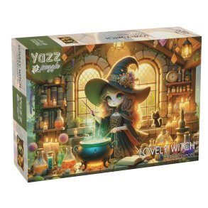 Yazz puslespil med 1000 brikker. Motiv: Lovely Witch.