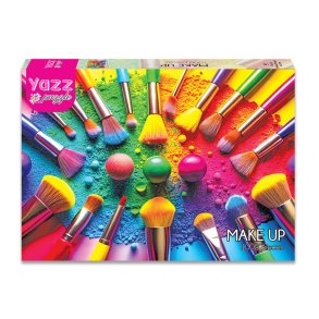 Yazz puslespil med 1000 brikker. Motiv: Make-up.